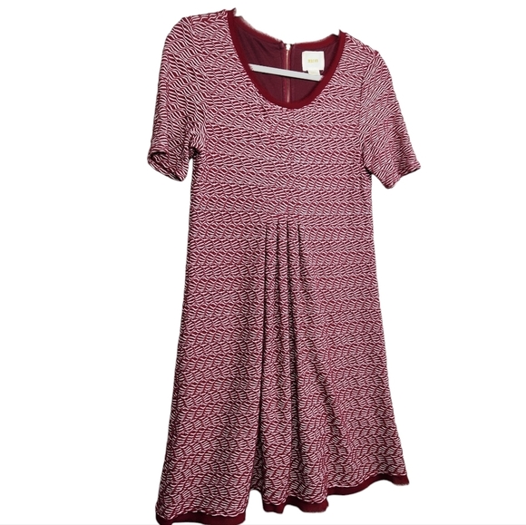 Anthropologie Maeve Stretch Textured Jacquard Print Dress Women's Size Small - Picture 7 of 11